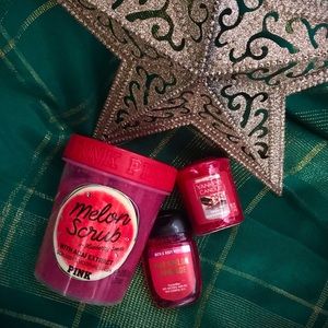 Mixed pink scrub sanitizer votive stocking stuffer holiday gift lot teen girl